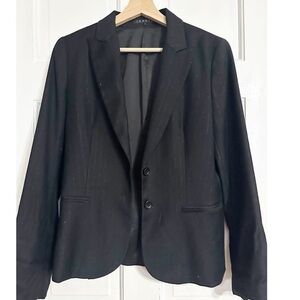 Theory Black Two Button Blazer Sz 8